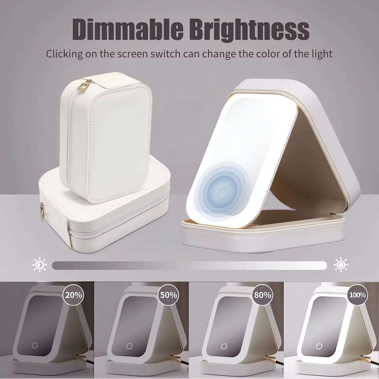 LED Mirror Makeup & Jewellery Box