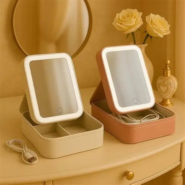 LED Mirror Makeup & Jewellery Box