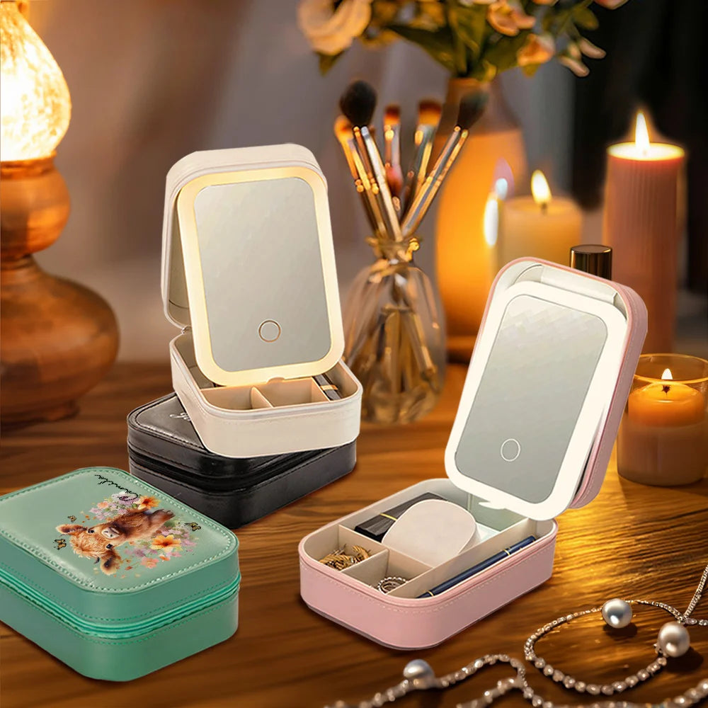 LED Mirror Makeup & Jewellery Box