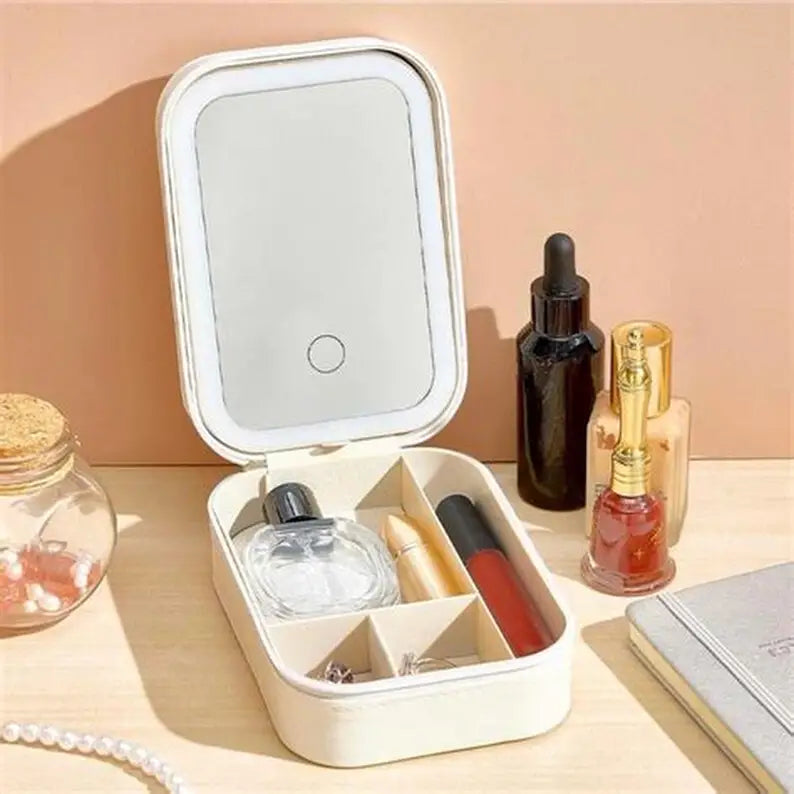 LED Mirror Makeup & Jewellery Box