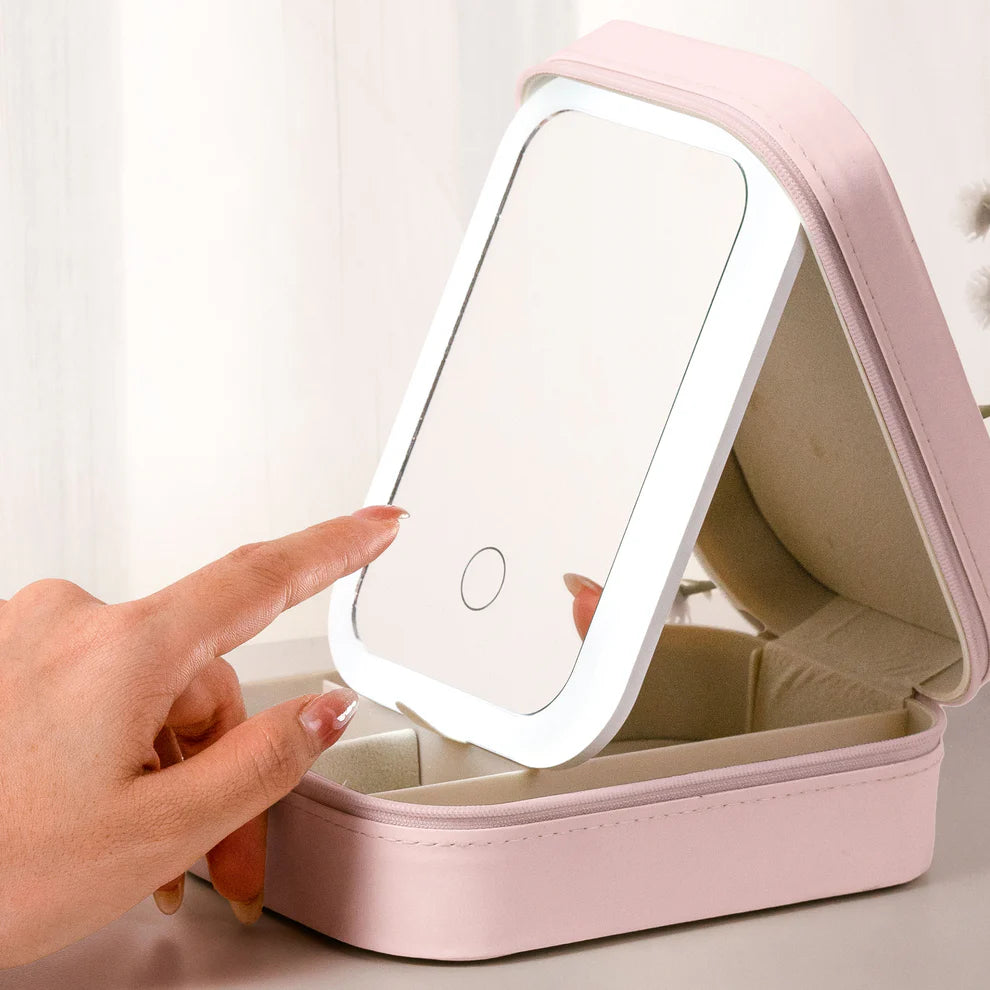 LED Mirror Makeup & Jewellery Box